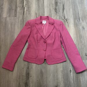 Vintage Armani Collezioni Pink Women’s Blazer Size 4 Made In Italy
